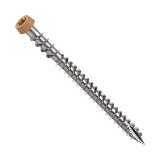 #10 2-1/2 in. 316 Stainless Steel Composite Cedar Premium Star Drive Flat Undercut Screws (350-Count)