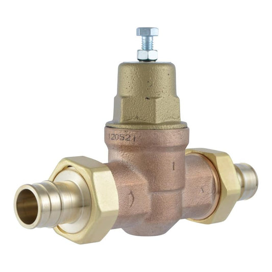 1 in. EB45 Double Union PEX-A Expansion Bronze Pressure Regulating Valve